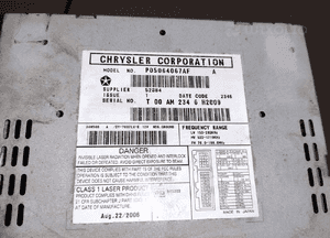 Jeep grand cherokee wk wh chrysler 300C radio cd oryginał 05064067AF ładne 10
