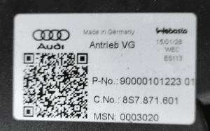 Siłownik mechanizm dachu audi tt 8S 8S7871601 15- 3