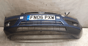 Zderzak przód przedni ford focus MK.2 2 ii 36 niebieski halogeny 1