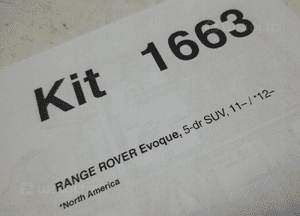 Range rover evoque zestaw kit montażowy kit 1663 thule 6
