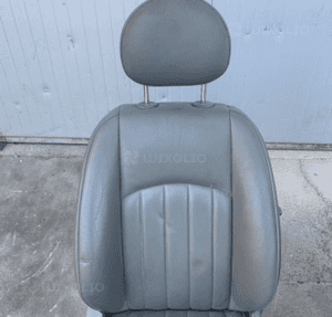 MERCEDES CLS 219 fotel fotele przod SZARA skóra  grzane 3