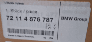 BMW OE Pas bezpieczeństwa 72114876787 4876787 2