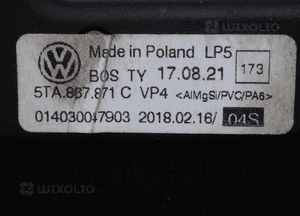 Vw touran ii 5TA roleta bagażnika 5TA867871C 2