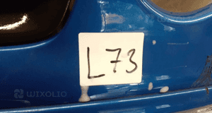 Zderzak przód przedni vw volkswagen polo 9N LA5F niebieski błękitny 2
