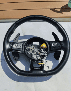 KIEROWNICA SKÓRA SKÓRZANA MULTIFUNKCJA VW GOLF VII R LINE DO OBSZYCIA 1
