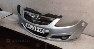 Zderzak przód przedni opel corsa d Z157 srebrny halogeny 2