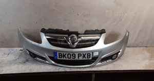 Zderzak przód przedni opel corsa d Z157 srebrny halogeny 1