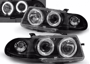 Lampy reflektory opel astra 1 f od 1991 do 1994 roku  angel eyes ringi led 1