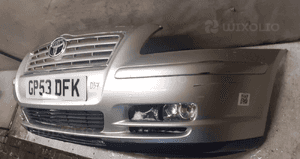 Zderzak przód przedni toyota avensis T25 1C0 srebrny przedlift 3
