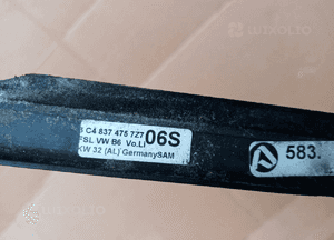 Listwa zgarniająca drzwi szyby lewy przód przednia lewa VW Passat B6 3C4837475 5