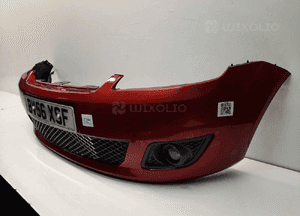 Zderzak przód przedni ford fiesta MK6 vi lift fl T5 rudy pomarańczowy halogeny 3