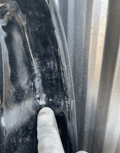 MERCEDES GL X 164 drzwi czarne 197 tył prawe listwa chrom zamek 10
