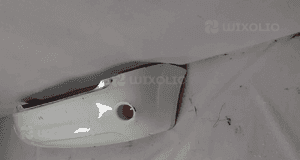 Zderzak tył tylny do ford fiesta MK6 vi lift fl N8 biały 3