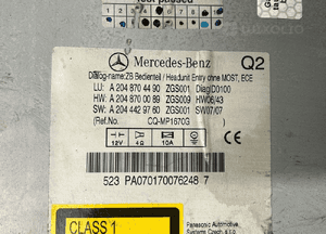 Radio, nawigacja Mercedes C Klasa W204 przedlift A2048704490 9