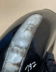 MERCEDES C 203 lusterko prawe lewe podgrzewane 7 pin czarne lak 197 6