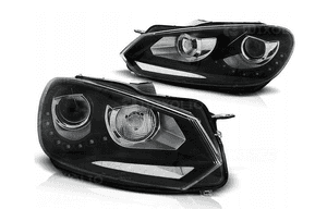 Lampy Reflektory VW GOLF VI 6 OD 2008 ROKU DO JAZDY DZIENNEJ RL DEPO 3