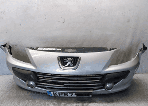 Zderzak przód przedni peugeot 307 lift fl ezrc srebrny uszkodzony ! 1