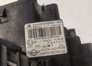MINI COOPER R56 Lampa Xenon Prawa - 15153 11