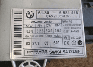 Moduł komfortu cas 2 bmw E87 E90 E91 6981416 2