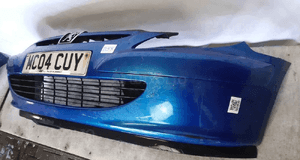 Zderzak przód przedni peugeot 307 kmf kmfd niebieski błękitny 3