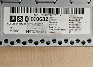 Citroen C3 C4 C5 Peugeot 208 308 5008 Radio CD RNEG1 96661984XT 11
