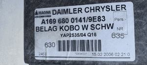 Podłoga dywan bagażnika Mercedes A-Klasa W169 A1696800141 5