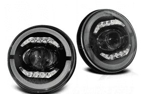 Reflektory ful led jeep wrangler patrol pajero trooper mazda 323 RX7 MX5 2