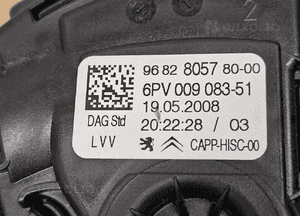 Peugeot 207 1007 1.4 1.6 pedal potencjometr gazu 0280755128 9681844080 9681844480 9682805780 9