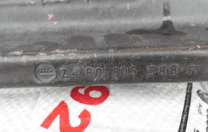Audi A6 4B0 pas przedni wzmocnienie czołowe 2
