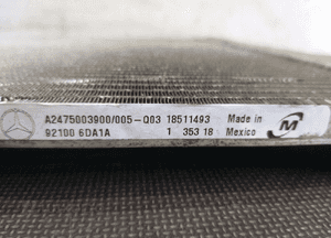 CHŁODNICA KLIMATYZACJI KLIMA MERCEDES B KLASA W247 5