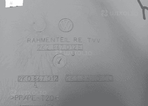 Boczek tapicerka prawy przód przednia prawa VW Caddy III 2K0867012A 6