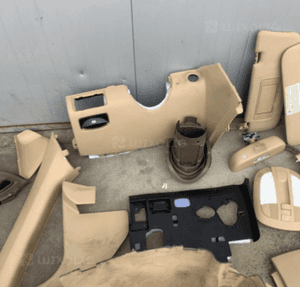 mercedes ml gl 164 uszczelki plastiki beżowe beż osłona słupek 9