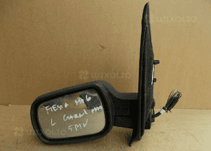 Lusterko elektryczne lewe ford fiesta MK6 vi lift 5-PIN czarny mat oryginał 2