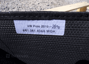 Volkswagen polo v dywaniki welurowe komplet 6R1061404A 2010-2016 oryginał 5