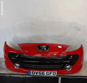 Zderzak przód przedni do peugeot 207 czerwony kkn urban move halogeny 5