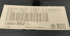 VW Golf IV 4 1.4 1.6 1.8 zegar licznik 1J0920802 3