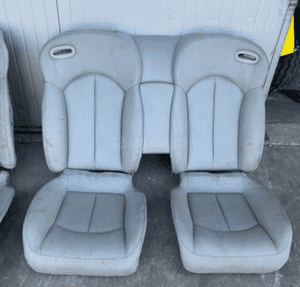 MERCEDES CLK 209 siedzisko kanapa skóra tapicerka szara czarna 1