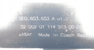 SKODA OCTAVIA III 2012- GRILL ATRAPA ZDERZAKA PRZÓD 5E0853653A 5