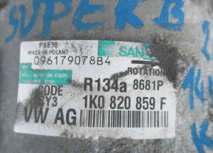 SPRĘŻARKA POMPA KLIMAZTYZACJI VW AUDI SKODA SUPERB II 2 VW AUDI 2.0 TDI 140KM 1K0820859F 2008-2015 6