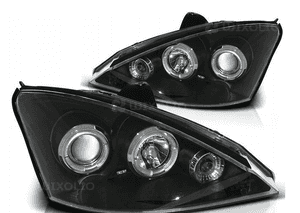 Lampy  reflektory do ford focus MK1 od 1998 DO.2001 roku  ringi black 2