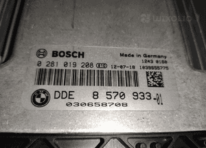 BMW 1 F20 F30 STEROWNIK SILNIKA KOMPUTER ECU 8570933 MOCOWANIE ORYGINAŁ 12