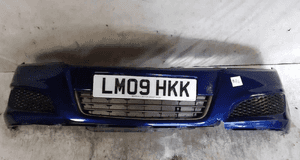 Zderzak przód przedni do opel astra h 3 iii lift fl Z21B granatowy uszkodzony dół 1