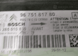 MODUŁ SENSOR AIR BAG PEUGEOT 3008 5008 9675181780 2