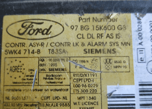 MODUŁ KOMFORTU FORD MONDEO MK1 97BG15K600G8 2