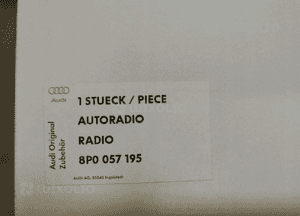 Audi A3 8P0035195 radio symphony 6