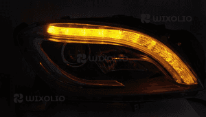 REFLEKTORY Lampy LED BLACK do MERCEDES W166 od 2011 do 2015 Roku 4
