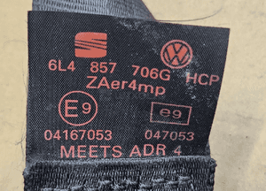 Seat Ibiza Cordoba 6L pas bezpieczeństwa przód przedni prawy lewy 6L4857706 6L4857705 3