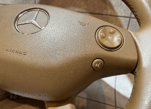 Mercedes W221 przedlift poduszka brązowa oryginał 6