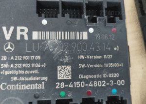 MERCEDES C 204  E 207 E 212 ML GL 164 moduł moduły drzwi zamka RÓŻNE NUMERY 10