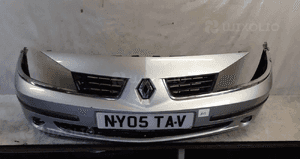 Zderzak przód przedni do renault laguna ii 2 lift fl halogeny TED69 srebrny 1